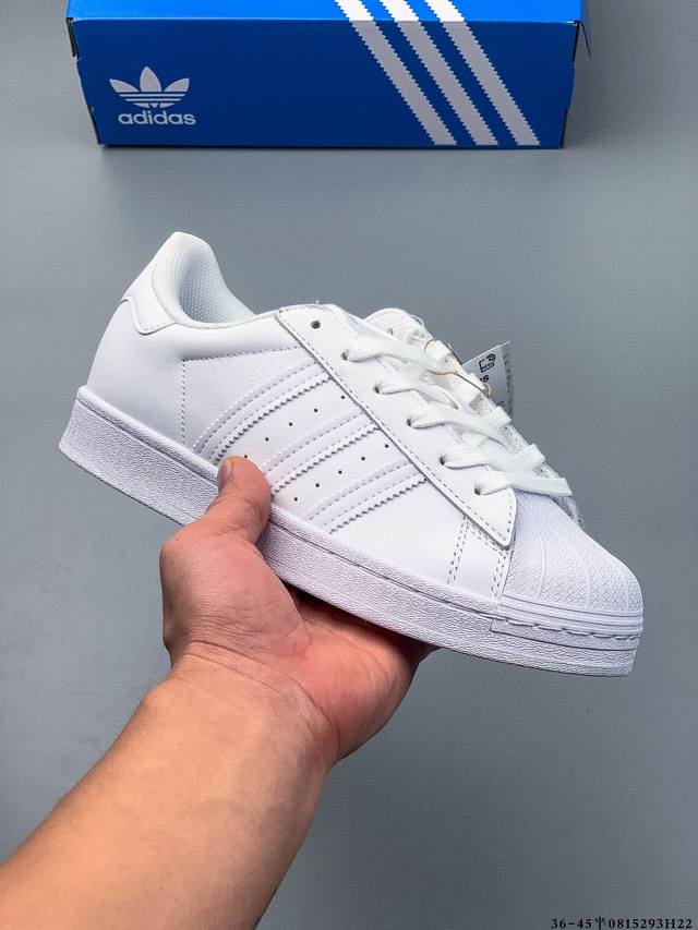 Company Level! Adidas Superstar Shell Toe Classic Versatile Casual Sneakers 0815