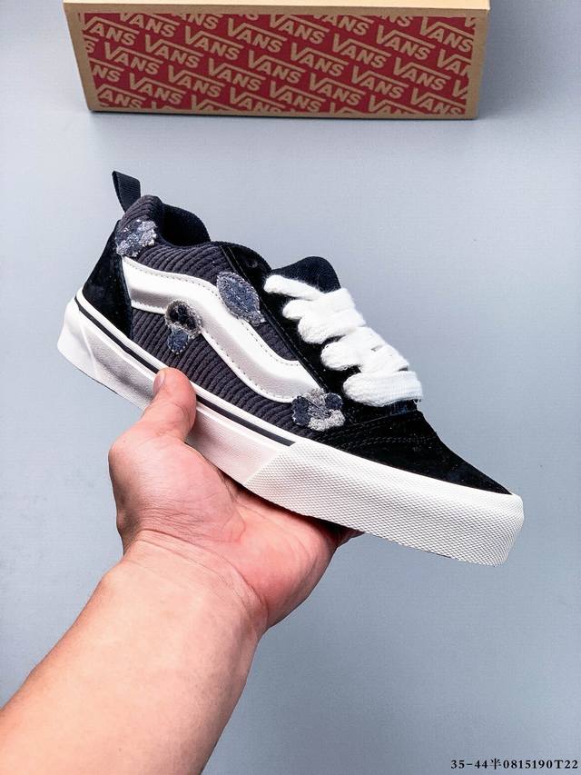 Company Level! Vans Vault Knu-Skool Vr3 Lx Low-Top Casual Sneakers 0815 T22 DDD