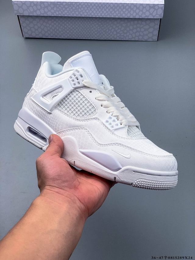 Authentic second-layer label! Air Jordan 4 mid-top retro casual sports basketba