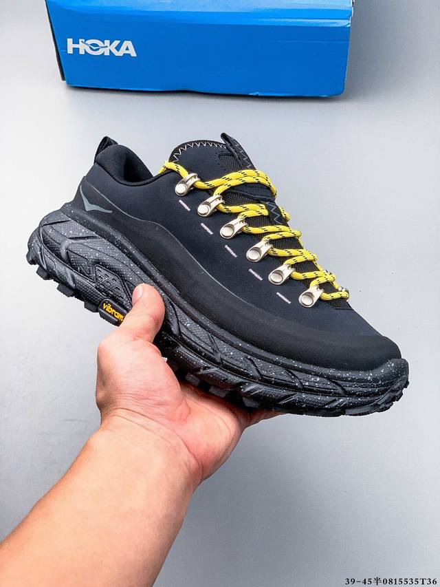 Company-level! Hoka One One Tor Summit Outdoor Leather Panel Hiking Shoes DDD.