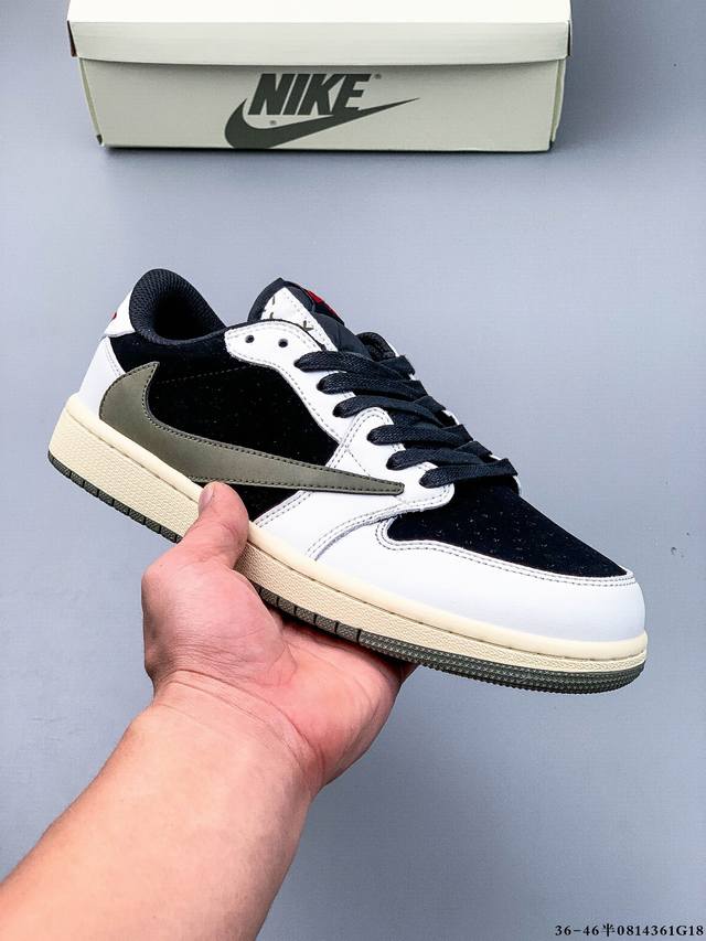 Company Level! Nike Air Jordan Low 1 Joe 1 low-top inverted hook classic casual