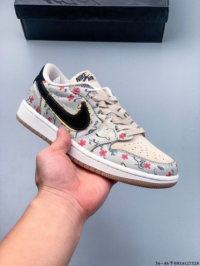 Company-level top-tier! Nike Air Jordan 1 Low Aj1 Joe 1 low-top trendy sports c