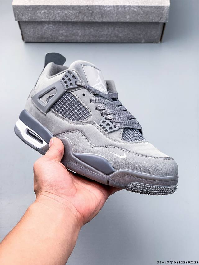 Authentic second-layer label! Air Jordan 4 mid-top retro casual sports basketba