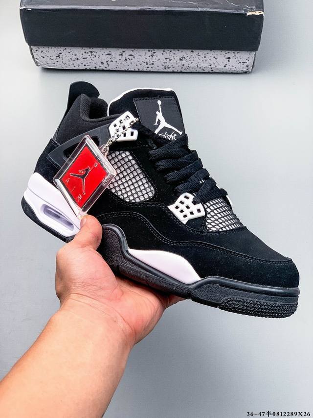 Authentic second-layer label! Air Jordan 4 mid-top retro casual sports basketba