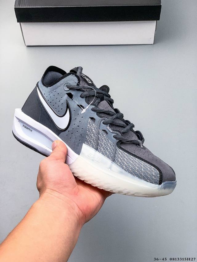 Nike Air Zoom GTCut 3 Ep, Nike's new combat basketball shoe. Full-length React+Z