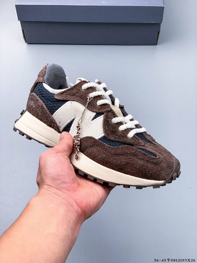 New Balance Ms327 series retro casual sports running shoes, featuring original d