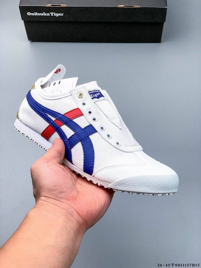 Asics Mexico 66 Slip-On Onitsuka Tiger Series Classic Canvas Casual Shoes 081115