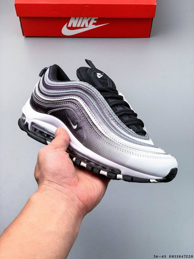 Nike Air Max 97 Bullet Series Full Palm Air Cushion Classic Sports Leisure Runn