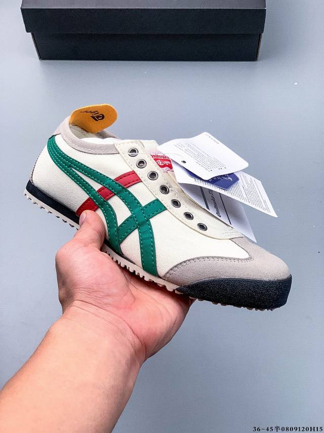 Asics Mexico 66 Slip-On Onitsuka Tiger Series Classic Canvas Casual Shoes 0809 H