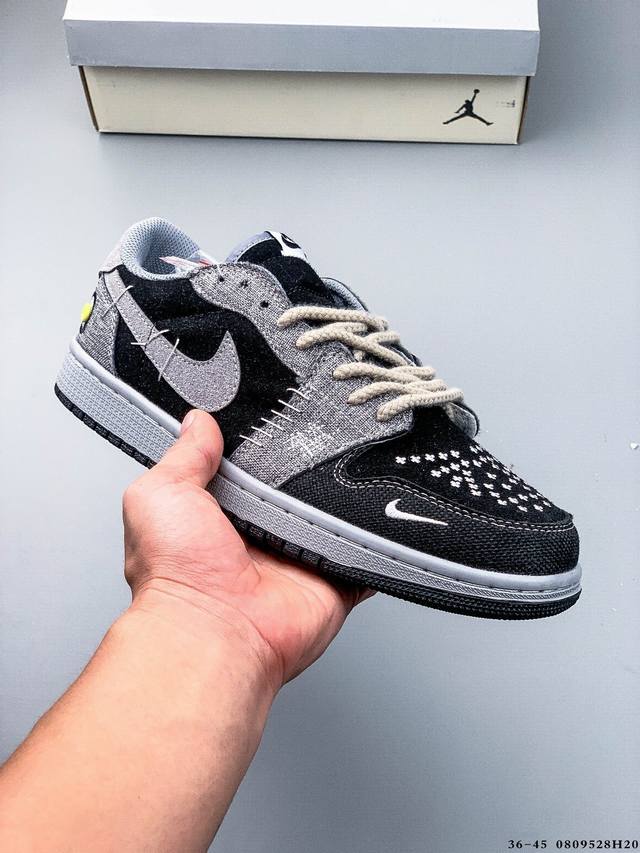 Authentic half size! Nike Air Jordan Low 1 Joe 1 low-top classic casual shoes 0
