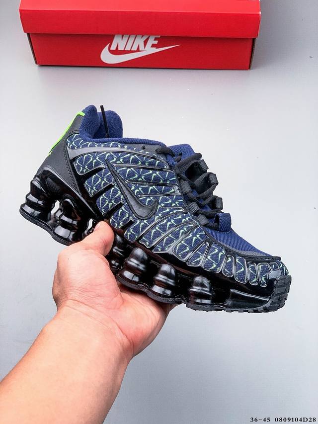 Company level! Nike Shox TL cushioning breathable sports casual running shoes 0