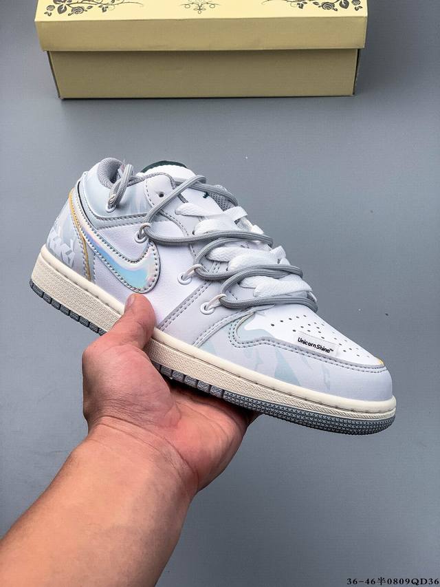 Company-level top-tier! Nike Air Jordan 1 Low Aj1 Joe 1 low-top trendy leisure