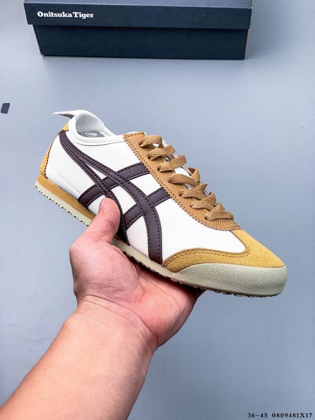 Asics Onitsuka Tiger Asics leather original four-link tag midsole cardboard stee