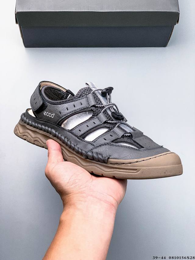 Company Level! ECCO 2025 Summer New Sandals Men's Anti-slip Wear-resistant Sport