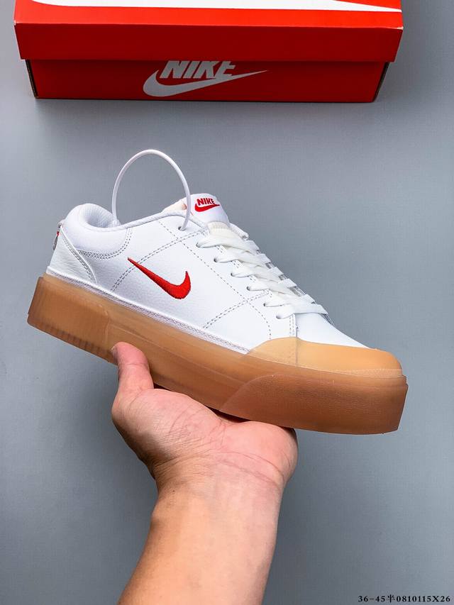 Nike Wmns Nike Court Legacy Lift Thick-soled Elevated Retro Platform Shoes 0810