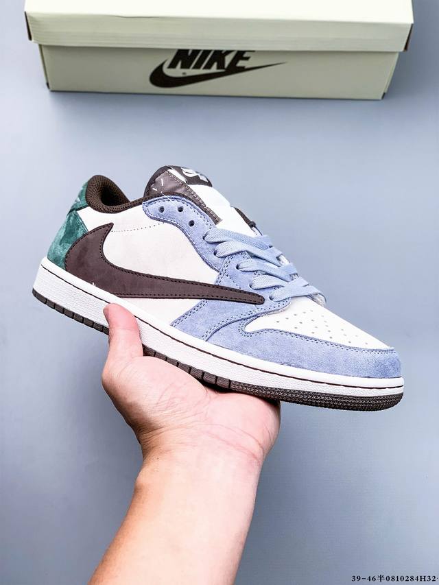 Company-level top-tier! Nike Air Jordan 1 Low Aj1 Joe 1 inverted hook low-top tr