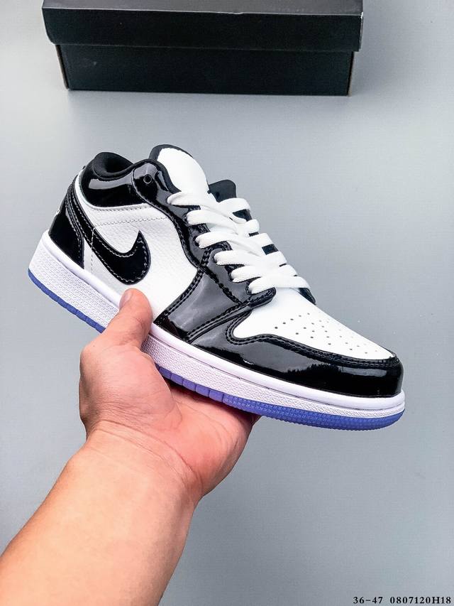 Second layer genuine label! Nike Air Jordan Low 1 Joe 1 low-top classic casual