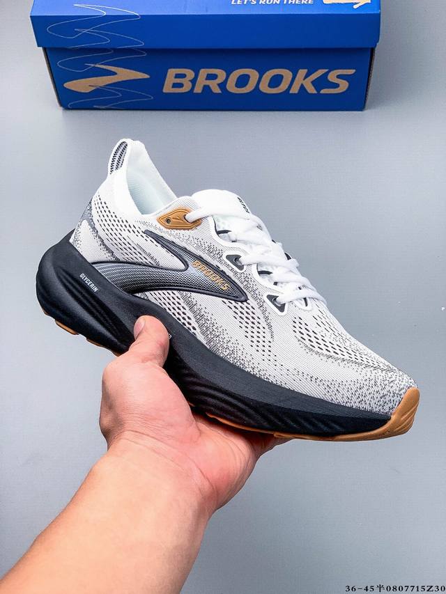 Company Level! Brooks Glycerin 22 Running Shoes Men's Cushioned Marathon Nitroge