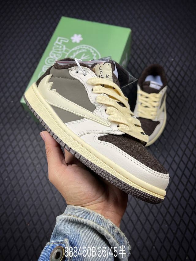 B Corporate-grade Nike Air Jordan 1 X Travis Scott Aj1 inverted hook Joe One inv