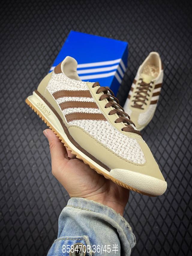 B Adidas Wmns Sl72 Og Series German Training Football Style All-match Low-top Ca