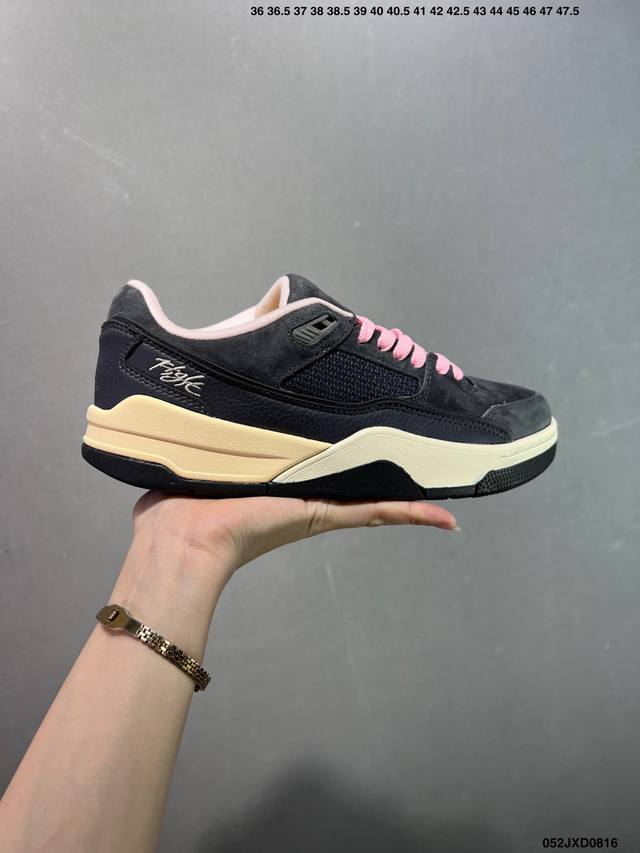Company-level Who Decides War x Nike Jordan Flight Court Ate with non-slip wear-
