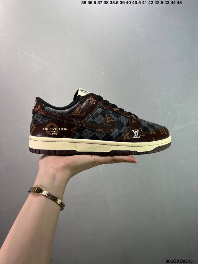 Company-level Nike SB Dunk Low co-branded high-end customized low-top casual sne