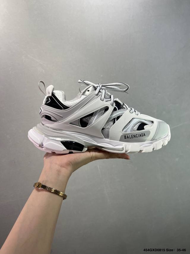Company-level Balenciaga Sneaker Tess S.Gomma Maille White Orange Generation 3