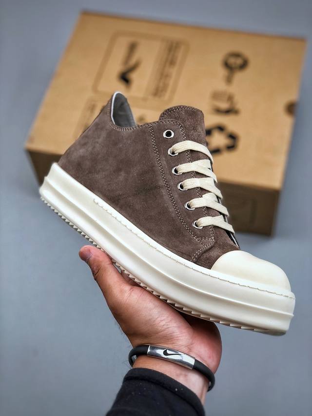 G-version, made in Dongguan, Rick Owens Drkshdw Hollywood, style, suede brown. f