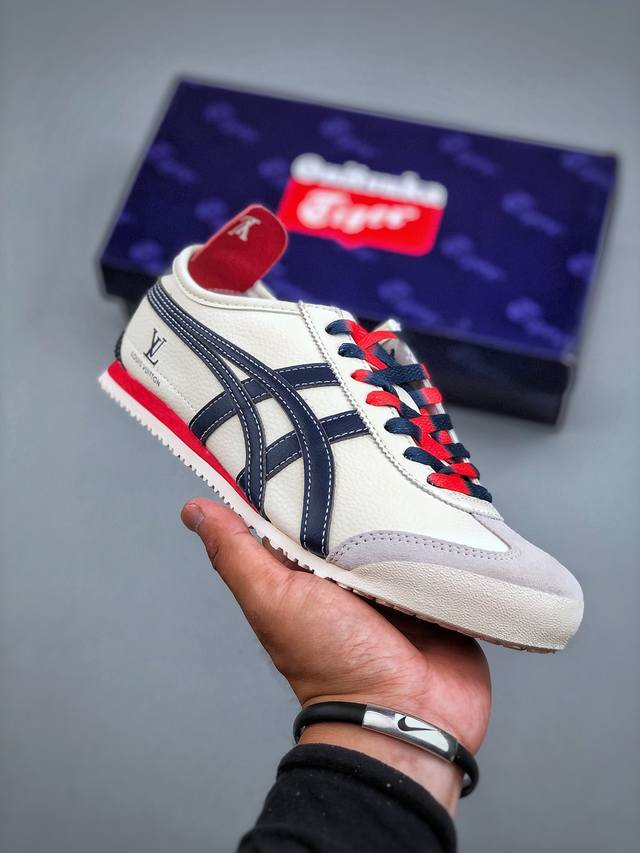 C Edition Onitsuka Tiger Mexico 66 'DIY' Custom Sneakers Series Non-slip Wear-re