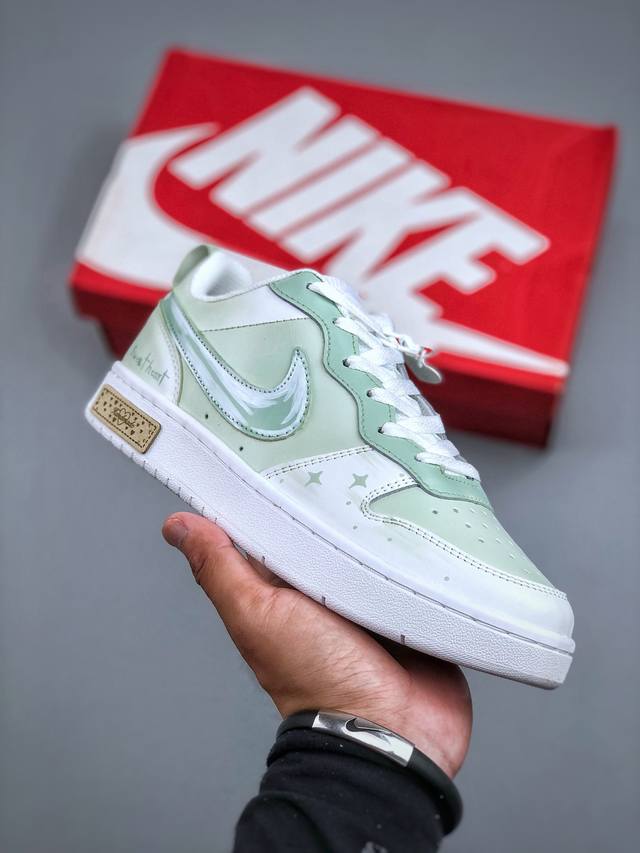 Authentic J-edition Nike Court Vision Lo 'Diy' custom low-top, versatile, breat
