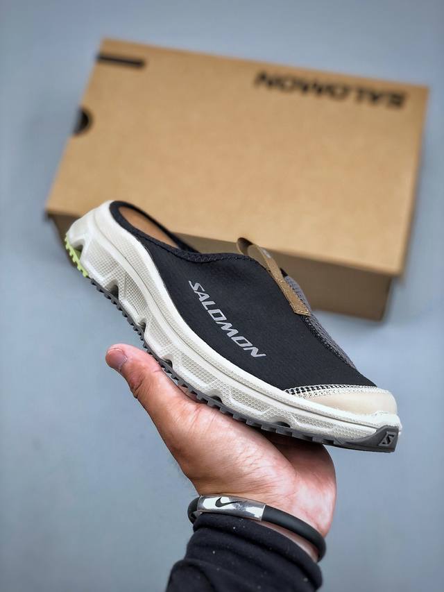 Green X version Salomon Rx Slide 3.0 Canvas comfortable soft non-slip closed to