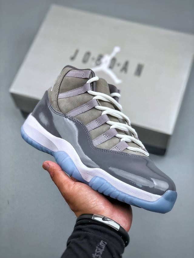 Air Jordan 11 Retro Cool Gry high-top cool gray Aj11 Jordan 11th generation wolf