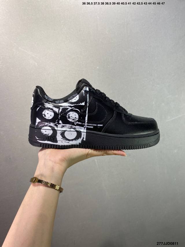 Nike Air Force 1 '07 Air Force One low-top casual sneakers. Imported cowhide clo