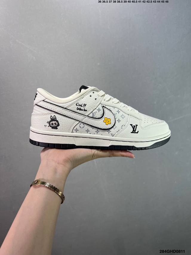 Company-level Nike SB Dunk Low co-branded high-end customized low-top casual sne
