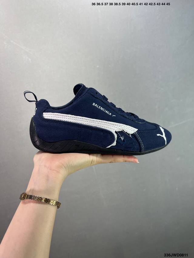 The Puma Speedcat Og is a low-top, German-inspired, retro, and versatile racing