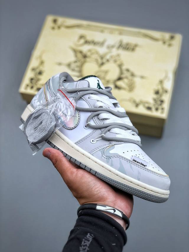 Nike Air Jordan 1 Low lace-up collaboration with the official Aj1 Joe 1 low-top