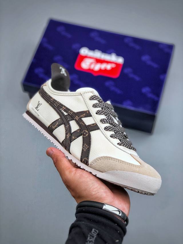 C Edition Onitsuka Tiger Mexico 66 'DIY' Custom Sneakers Series Non-slip, Wear-r