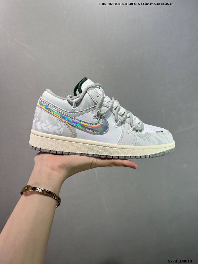 Company-level Air Jordan 1 Low Aj1 Joe 1 low-top casual sneakers synchronized o
