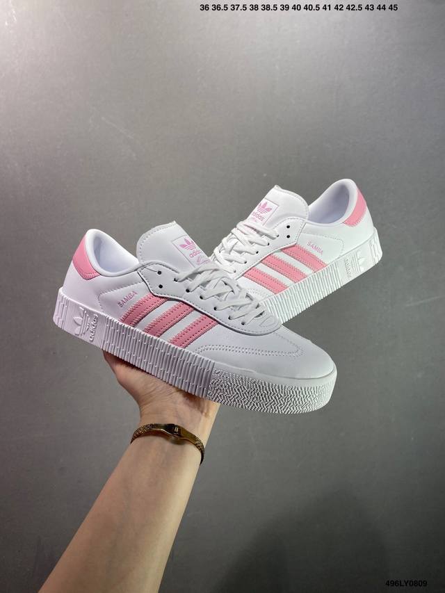 Adidas Originals Sambarose anti-slip shock-absorbing low-top sneakers Item No.:E