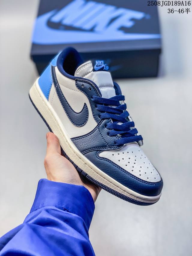 Authentic Nike Air Jordan 1 Low Aj1 Qiao 1 low-top casual sneakers synchronized