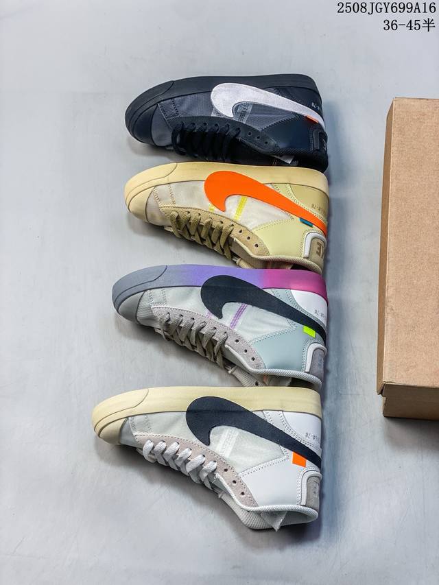 Company-level Off-White x Nike Blazer Mid Grim Reaper Halloween shoe buckle tre