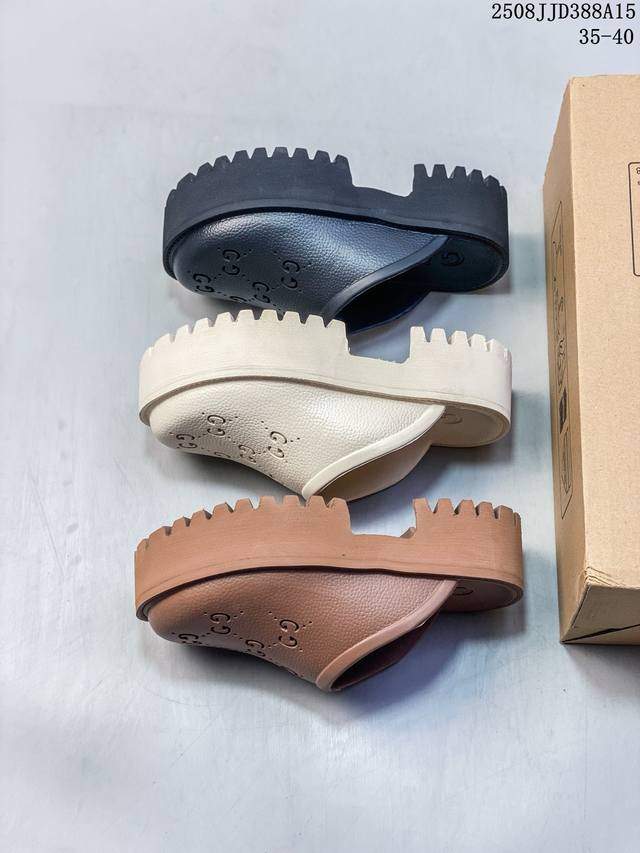 Made in Guangdong# Top counter Gucci ice cream thick-soled slippers Official web