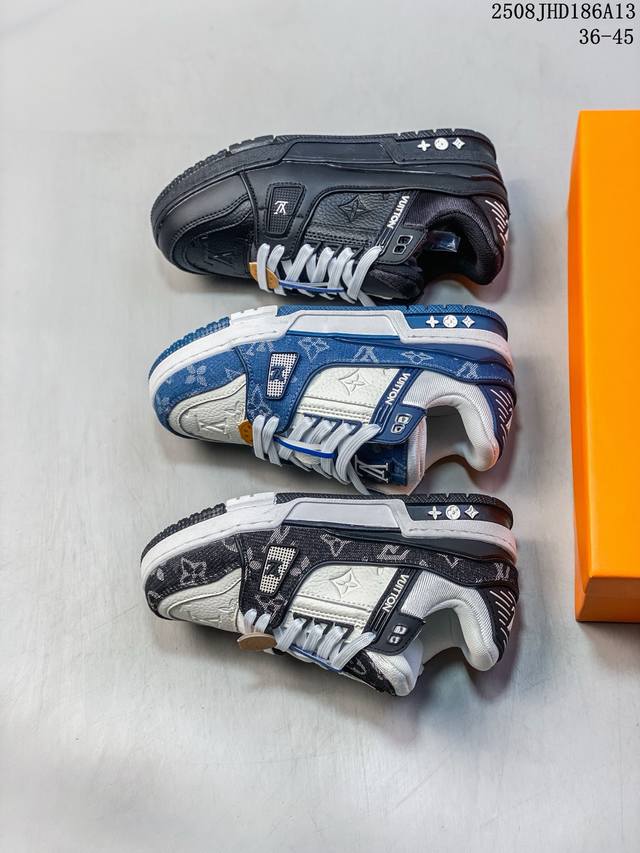 Louis Vuitton Trainer Sneaker. This low-top sneaker features the Louis Vuitton h