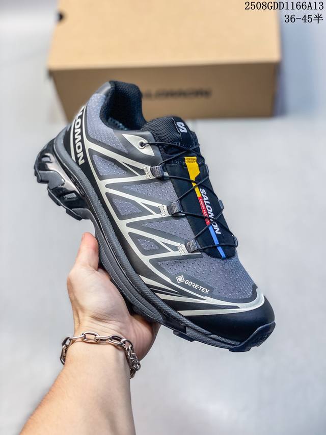 Salomon Xt-6 Retro Outdoor Fabric Synthetic Leather Non-slip Wear-resistant Low-