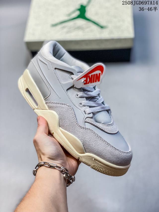 Jordan Air Jordan 4 RM Anti-slip Low-top Retro Basketball Shoes. This shoe adopt