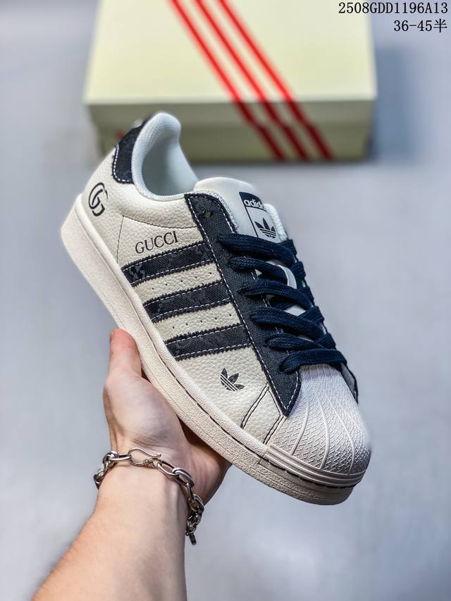 Pure Original Clot X Ad Originals Three Leaf Clover# Shell toe Gucci limited edi