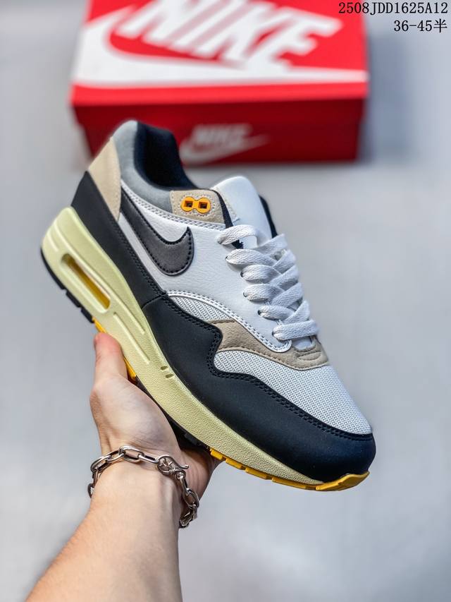 Nike Air Max 1 87 comfortable and versatile trendy low-top shoes for men and wom