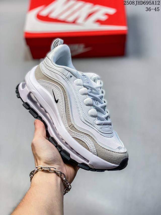 Nike Air Max 97 Bullet Swoosh Retro full-length cushioned casual sneakers featu