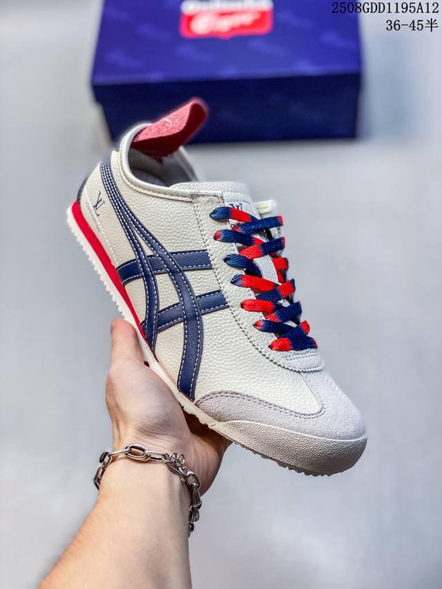 Onitsukatiger Onitsuka Tiger-Lv co-branded low-top sports casual shoes with navy
