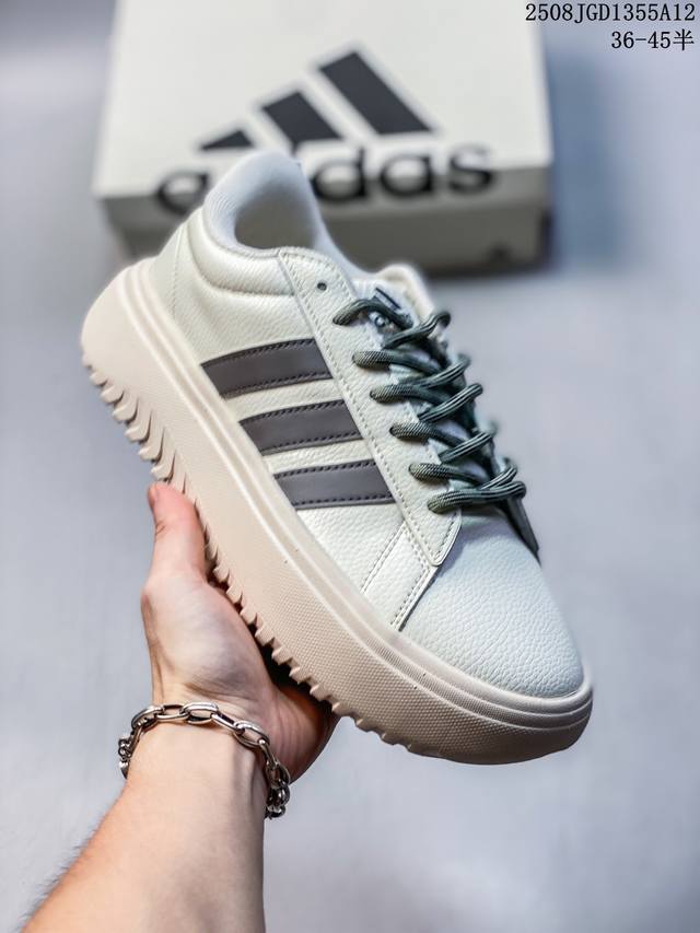 Settlement Adidas Grand Court non-slip wear-resistant lightweight low-top platfo